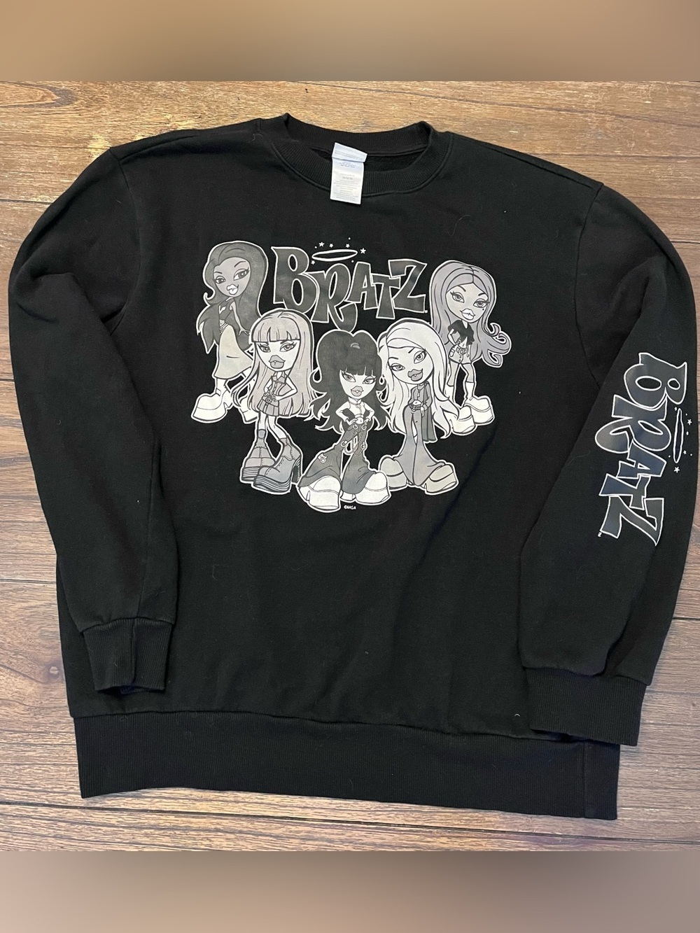 Vintage Bratz Black Sweatshirt Y2K Womens Medium